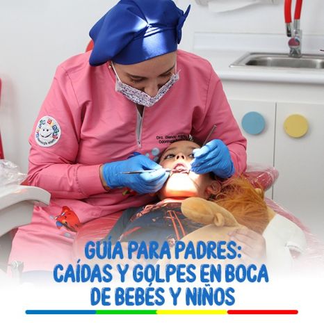 Guía para padres: caídas y golpes en boca de bebés y niños